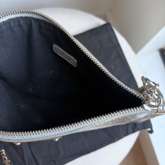MAJE Silver & Gold Clutch with Wristlet Strap - Picture 3 of 3